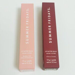 2pcs❤Birthday Cake+ cherry ❤Summer Fridays Lip Butter Balm Conditioning Lip Mask